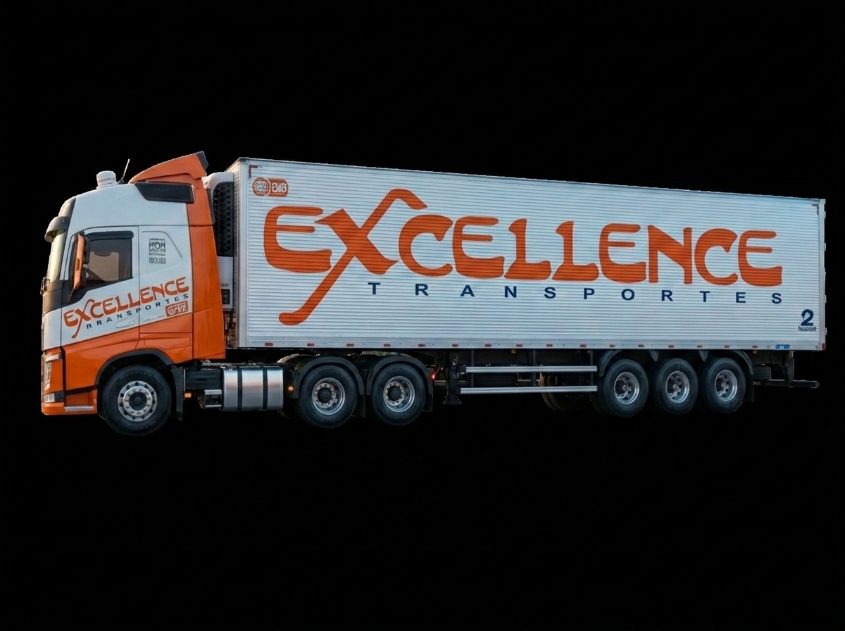 Carreta baú Excellence Transportes para cargas fechadas e longa distância