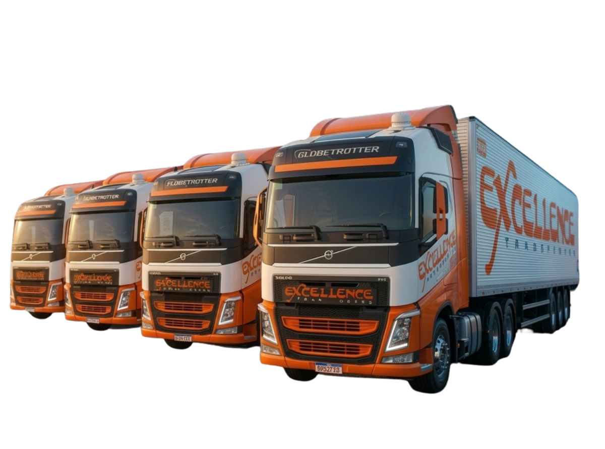 Frota da Excellence Transportes — 250 veículos entre frota própria e agregados homologados